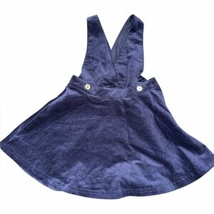 Janie and Jack Navy Corduroy Pinafore